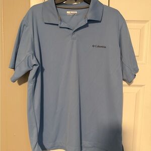 Columbia Men's Light Blue Polo Shirt